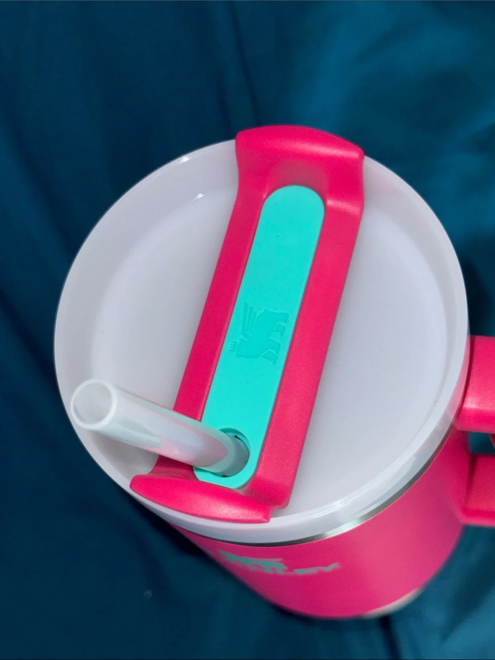 Stanley Hot Pink Quencher Tumbler with Handle